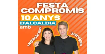 Compromís celebra 10 años de alcaldía en Gata de Gorgos con una fiesta abierta a la ciudadanía 28 cartel de la fiesta de compromis gata por los 10 anos de alcaldia