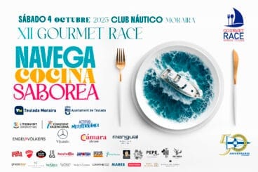 Cartel de la XII edición de la Gourmet Race en el Club Náutico Moraira