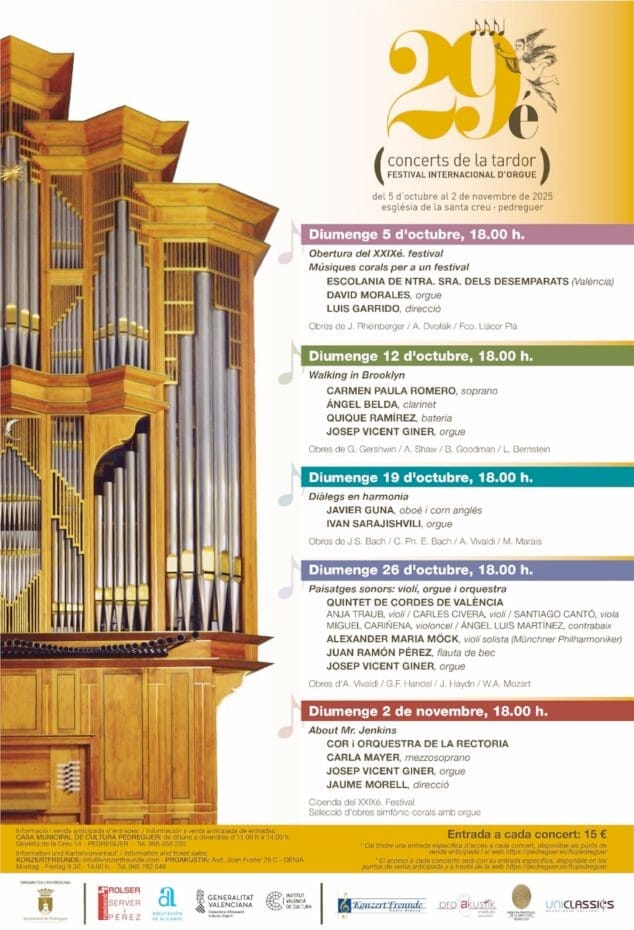 Imagen: Cartel del festival de Pedreguer