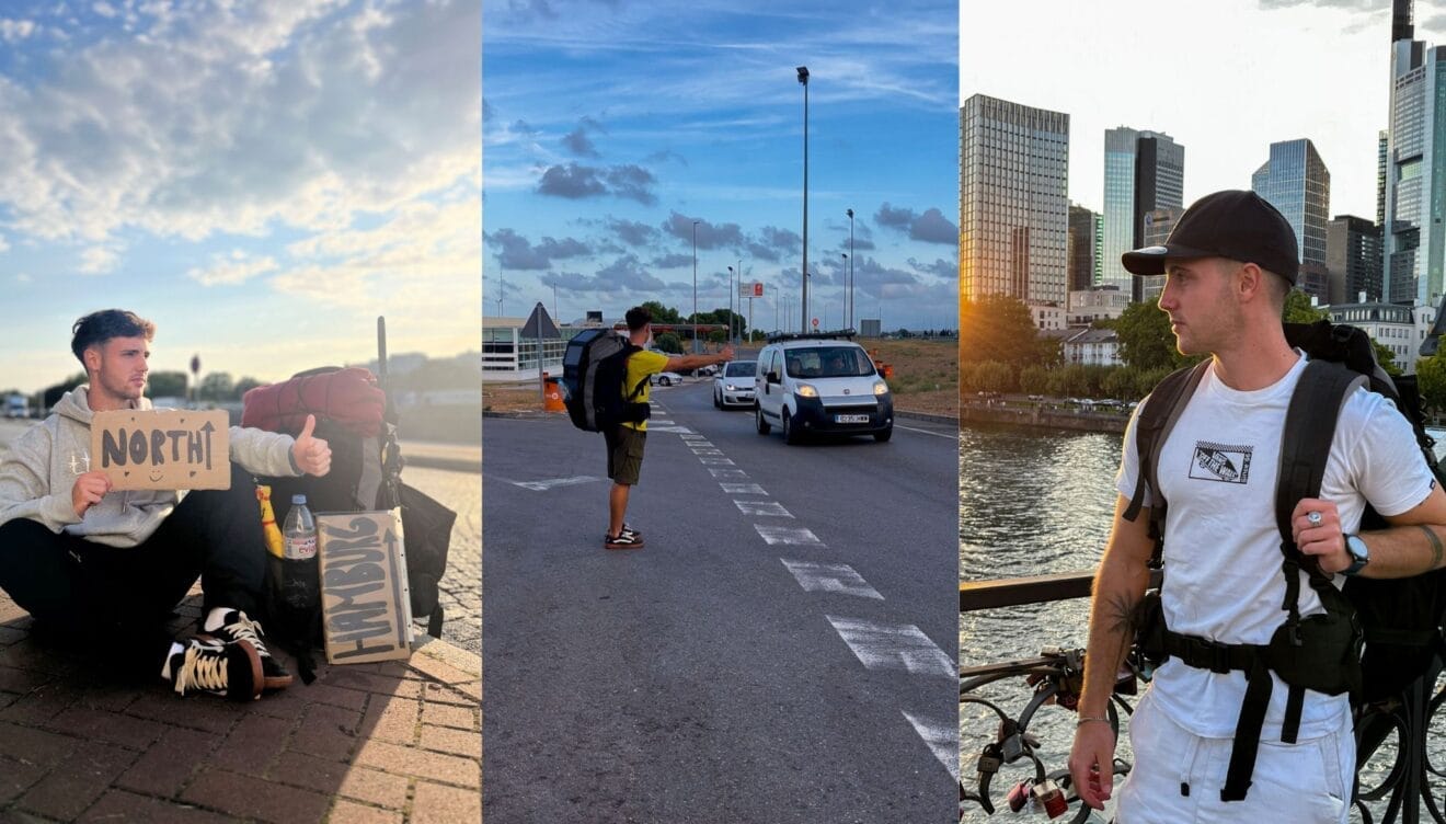 Yuri, reto de 15 días haciendo autoestop