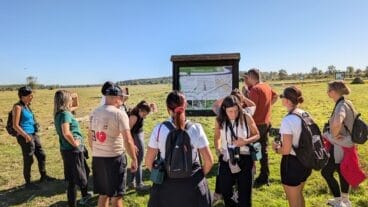 El grupo de Pego visitando el parque natural Odrasko Polje de Croacia