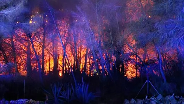 Imagen: Fuego en la partida Garduix de Calp
