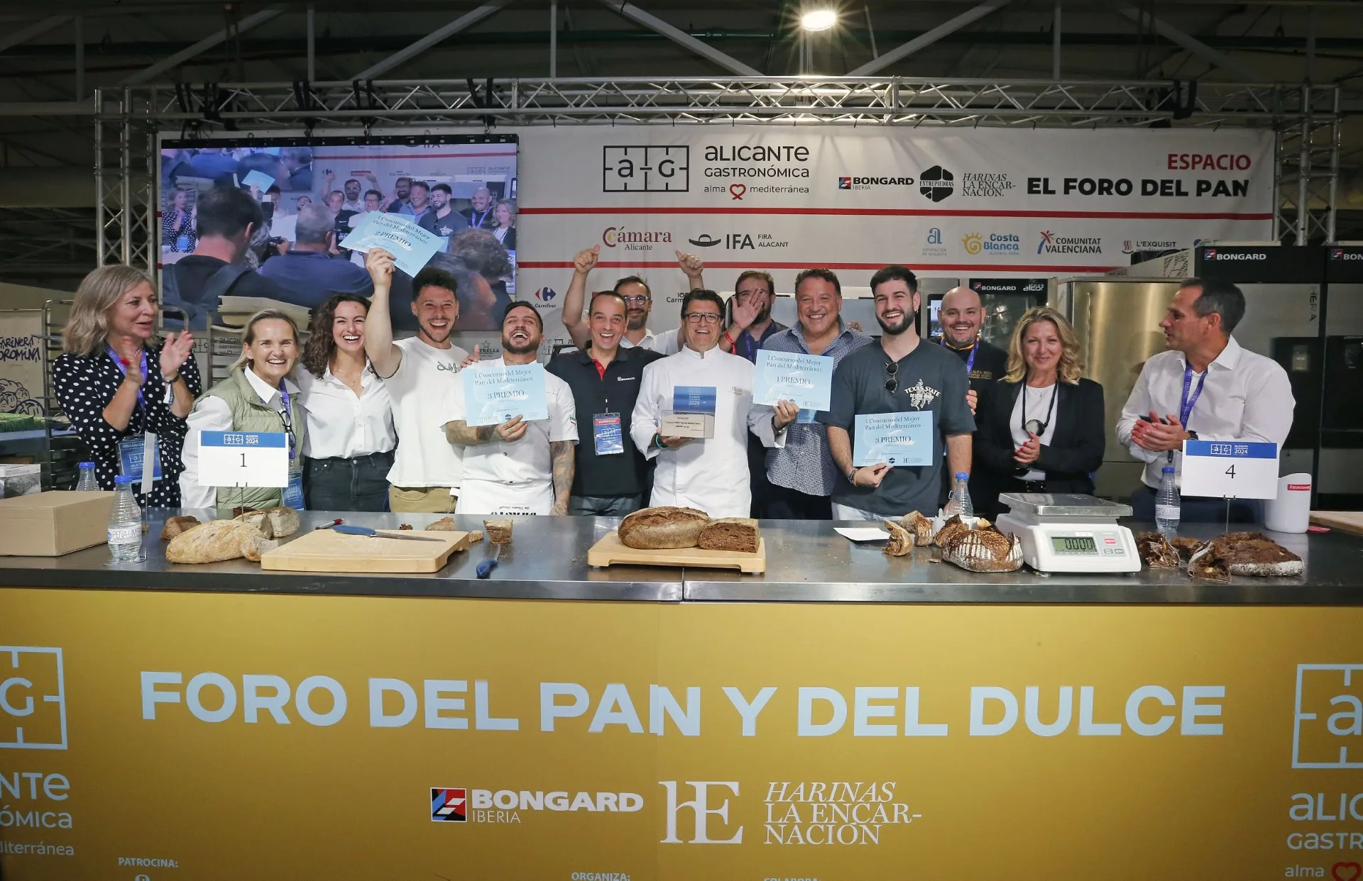 ganadores del concurso mejor pan del mediterraneo de alicante gastronomica 20241