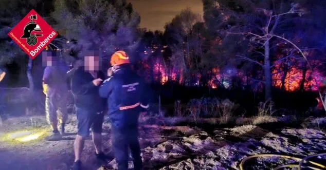 incendio de la partida garduix en calp 3