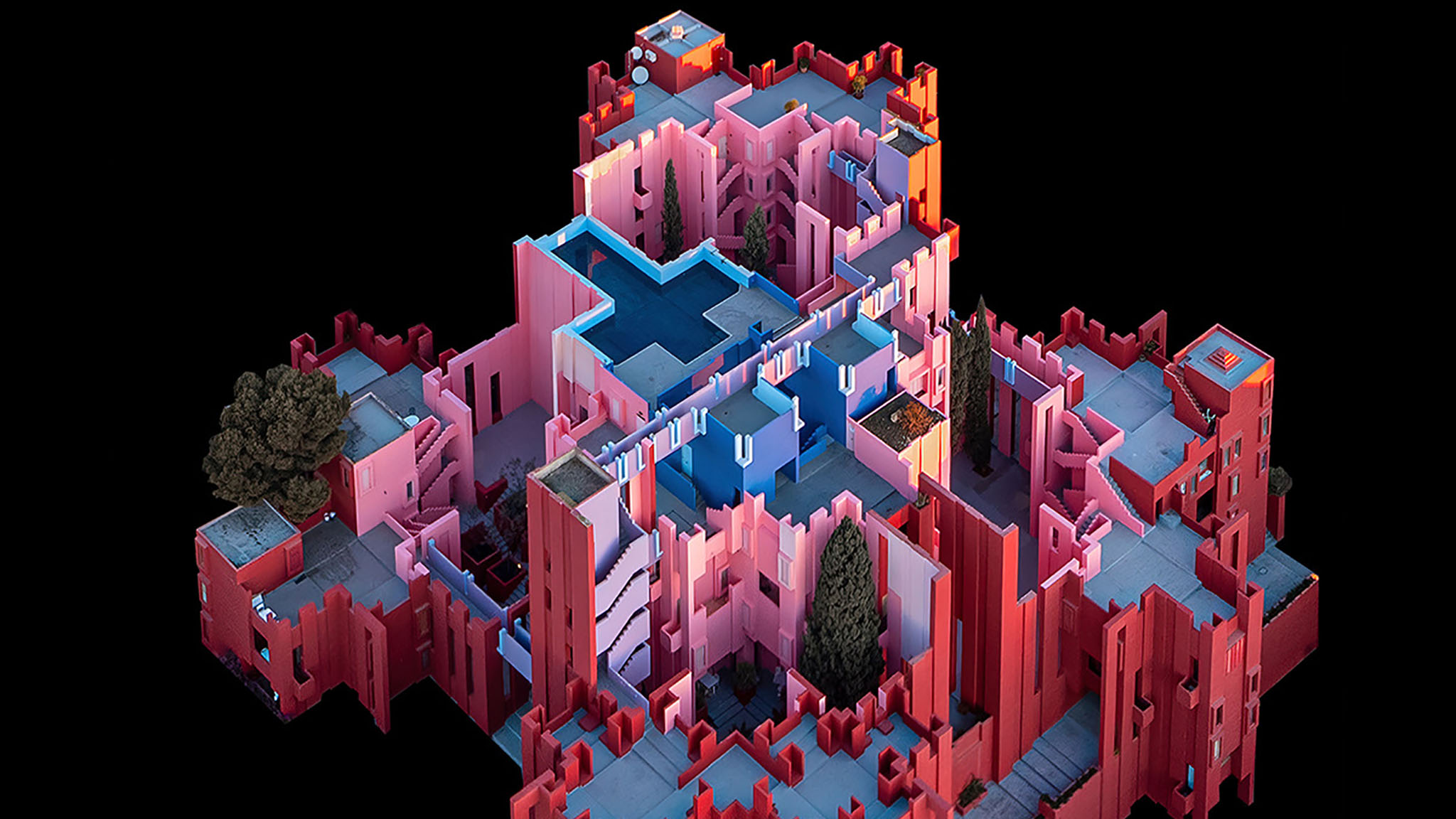 La Muralla Roja de Calp como nunca antes se había visto: una experiencia inmersiva al emblemático edificio de Bofill 2 la muralla roja de calp vista en 3d