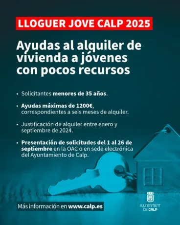 Ayudas al alquiler joven en Calp