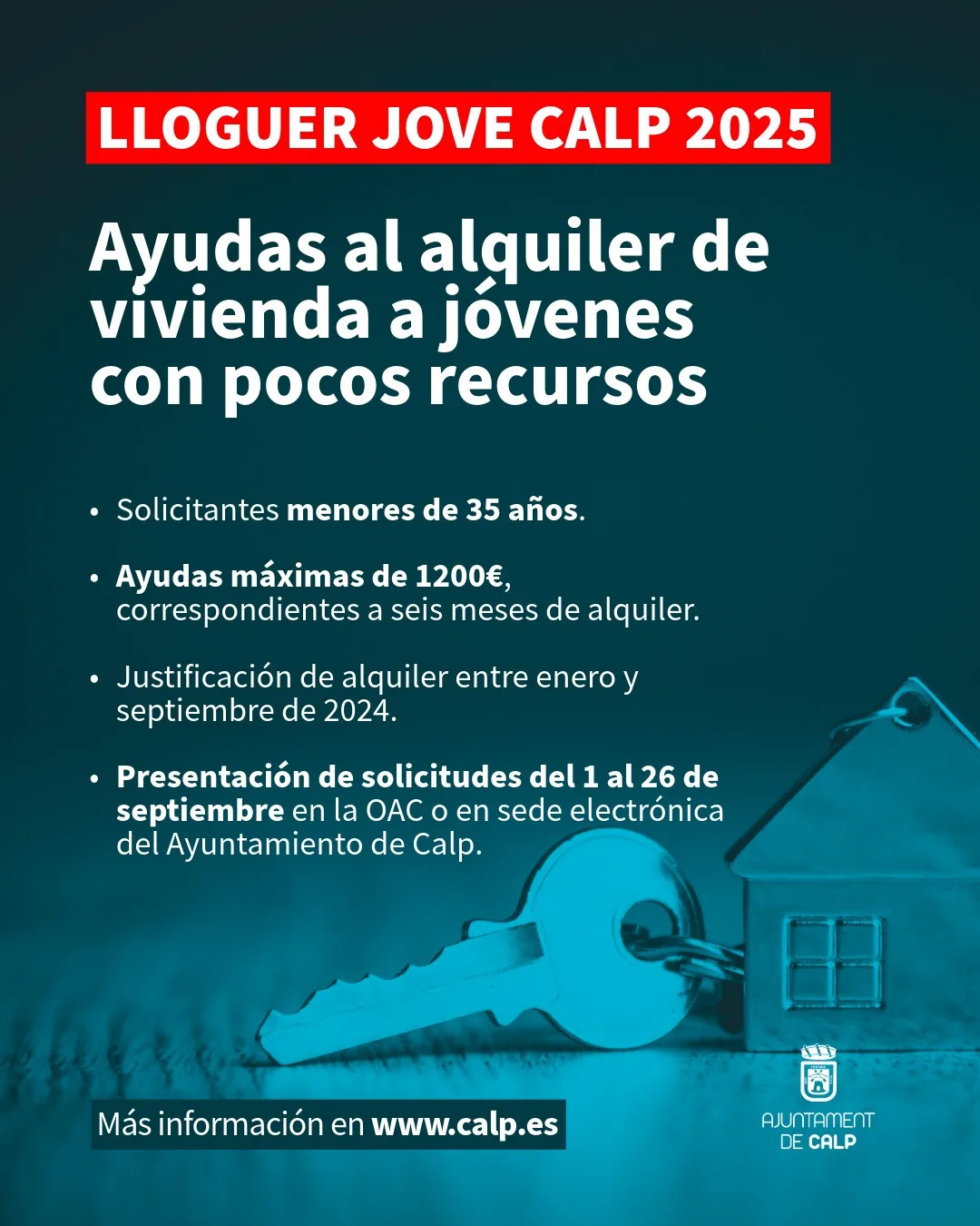 Ayudas al alquiler joven en Calp