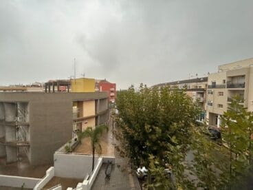 Mañana de lluvia en 2024 en Ondara (archivo)