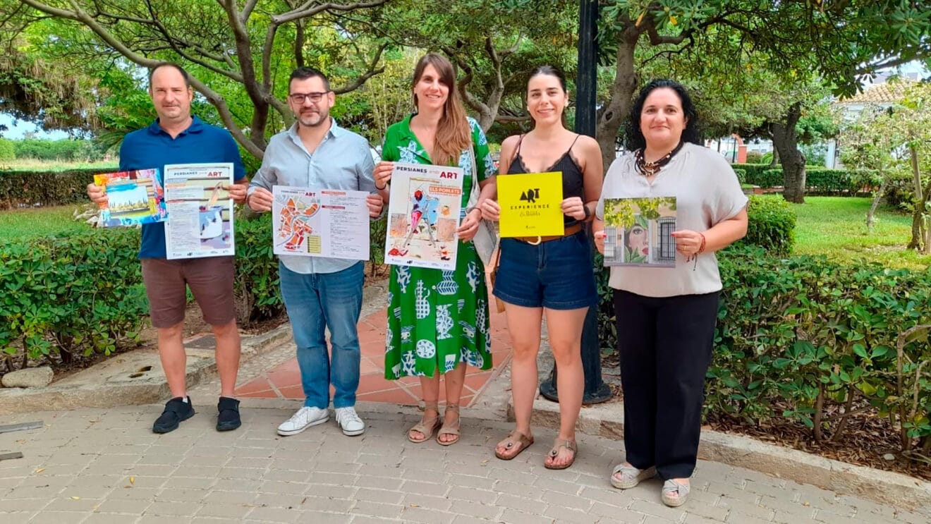Presentación de la tercera edición de 'Persianes amb Art' en Els Poblets