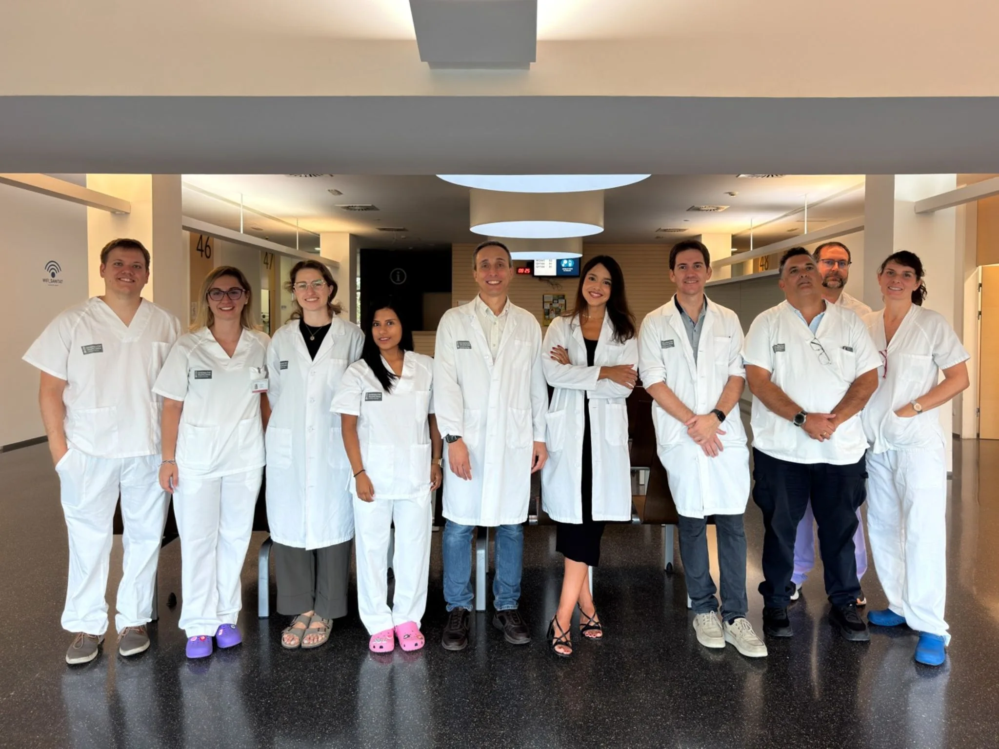 profesionales del departamento de salud de denia con motivo del dia mundial del alzheimer