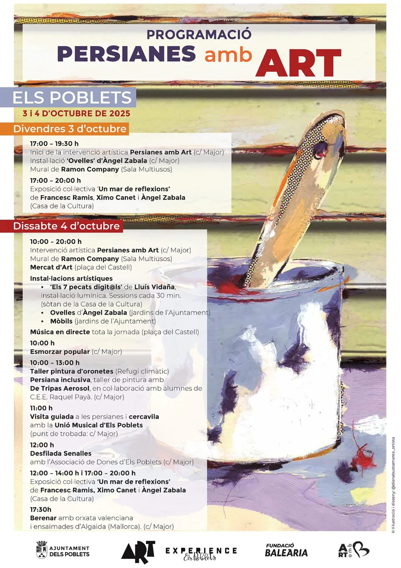 Programa de tercera edición de 'Persianes amb Art' en Els Poblets
