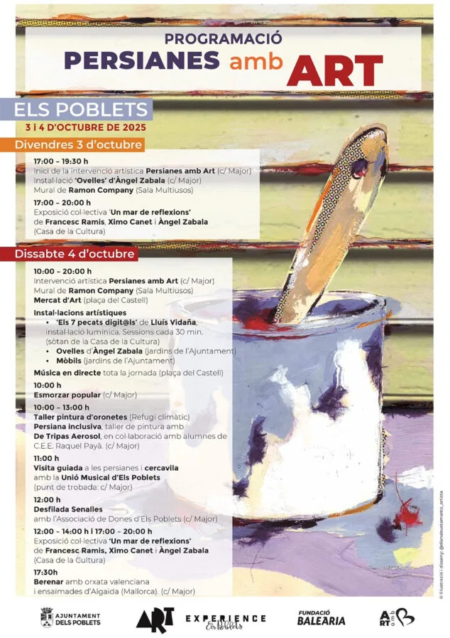 Imagen: Programa de tercera edición de 'Persianes amb Art' en Els Poblets