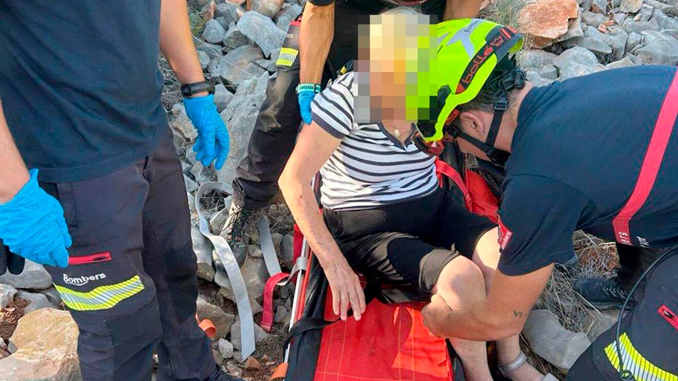 Rettung der vermissten Frau in der Stadt Benissa