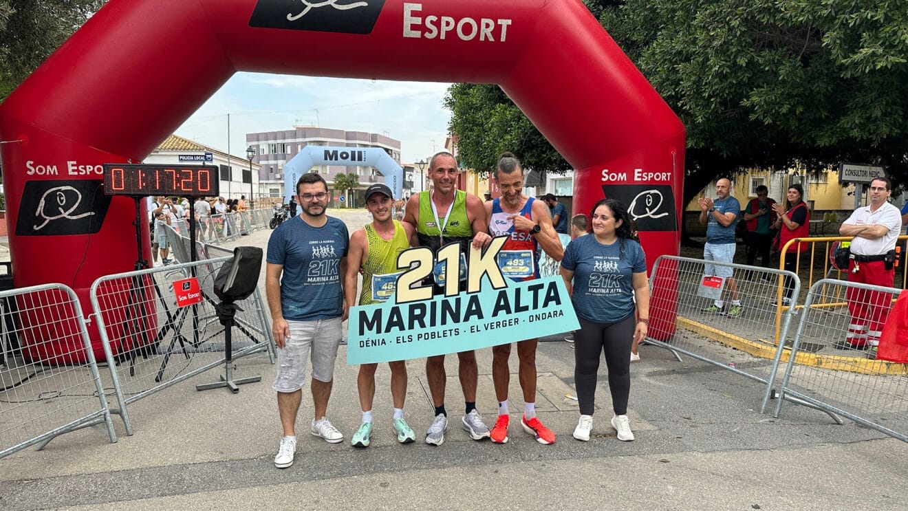 Zweite Ausgabe der 21K Marina Alta 2025 100