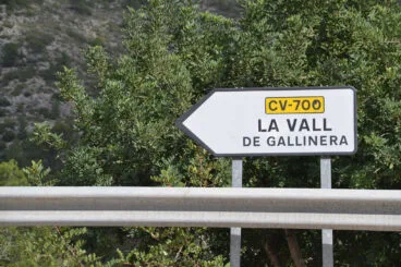 La Vall de Gallinera contratará a cuatro personas desempleadas para trabajos forestales 7 senal de la vall de gallinera archivo