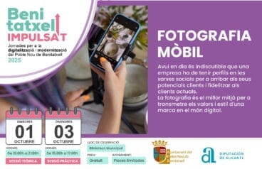 Taller sobre fotografía móvil de las Jornadas de digitalización y modernización ‘Benitatxell Impulsa’t’