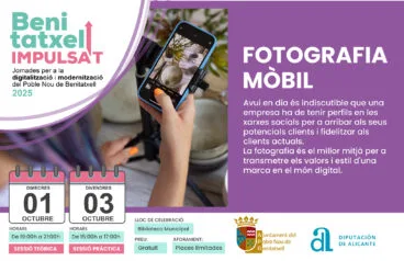 Taller sobre fotografía móvil de las Jornadas de digitalización y modernización ‘Benitatxell Impulsa’t’