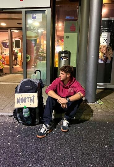 Yuri auf seiner Reise durch Europa