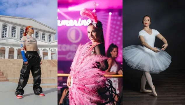 Imagen: Ada Arbona en diferentes disciplinas de la danza