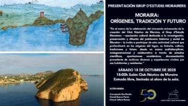 Cartel de la presentación del Grup d’Estudis Morairers (castellano)