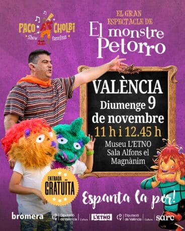 Cartel del espectáculo de ‘El mostre petorro’, de Paco Cholbi, en el ETNO