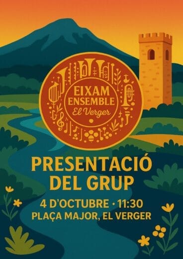 Cartel presentación del grupo Eixam Ensemble El Verger