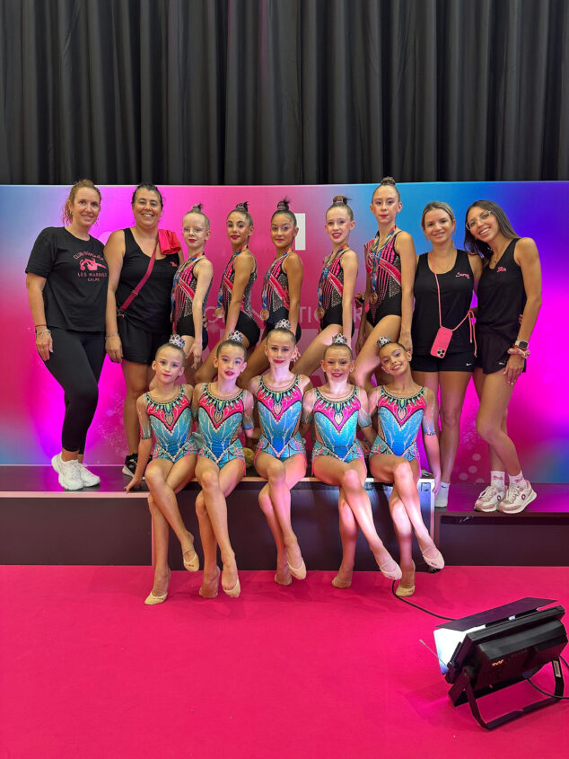 El Club Gimnasia Les Marines de Calp logra cinco títulos provinciales y se clasifica para la fase autonómica 3 Imagen: Conjuntos alevín e infantil del Club Gimnasia Les Marines de Calp