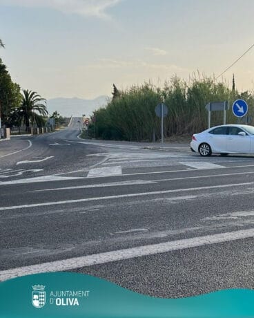 Cruce del Hostal de Sant Jaume entre Pego y Oliva