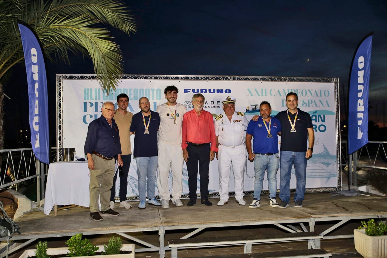 Equipo Bahía de Moraira en el XXII Campeonato de España de Curricán Costero en Moraira