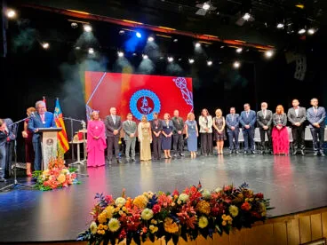 Juan Manuel del Pino en la lectura del manifiesto institucional del Día de la Comunitat Valenciana