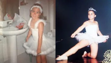 La profesora de danza Ada Arbona de pequeña