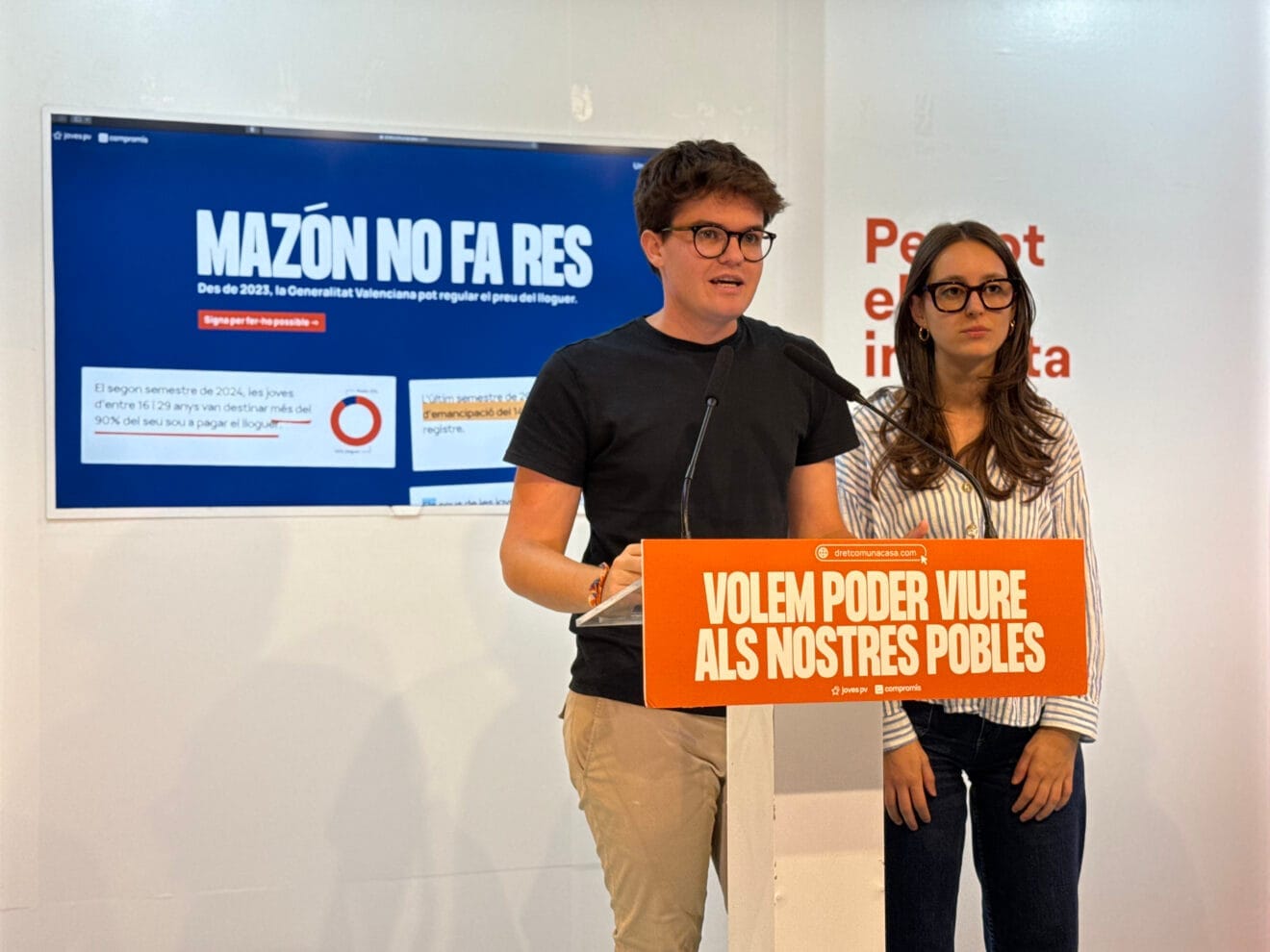 Les joventuts de Compromís impulsen una campanya de recollida de signatures per a limitar el preu del lloguer
