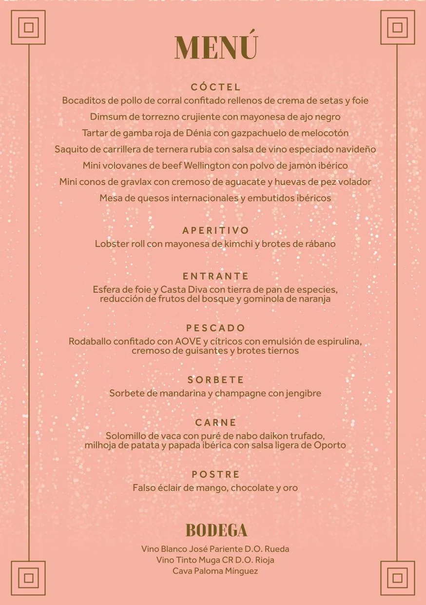 Menú de La Vie en Rose en Hotel Dénia Marriott La Sella