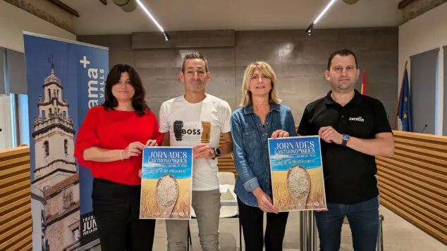 Imagen: Presentación de las XVII Jornades Gastronòmiques d’Arròs Bomba i Bombó de Pego en octubre de 2025