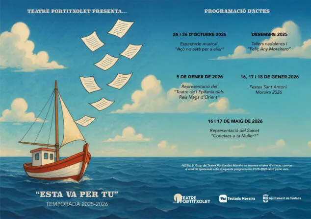 programacion esta va per tu del teatre portitxolet de moraira la temporada 2025 2026