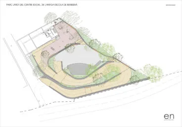 Proyecto para el parque jardín previsto para el Centro Social de Benssivà, en la Vall de Gallinera