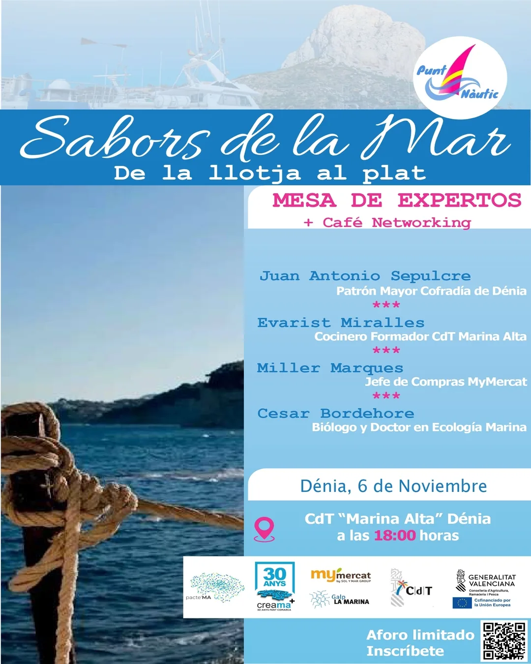 Mesa de expertos sobre pesca sostenible en Dénia