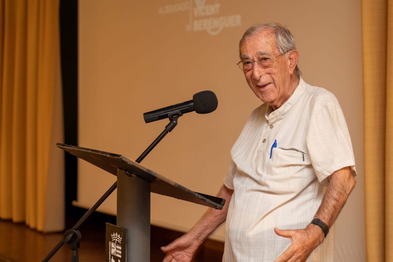 Vicente Berenguer durante la Gala Premi Vicent Berenguer