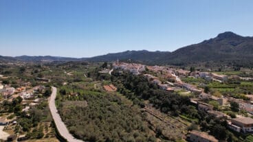Vista aérea de Parcent (archivo)