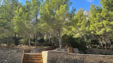 Zona de acampada en la serra d’Oltà de Calp