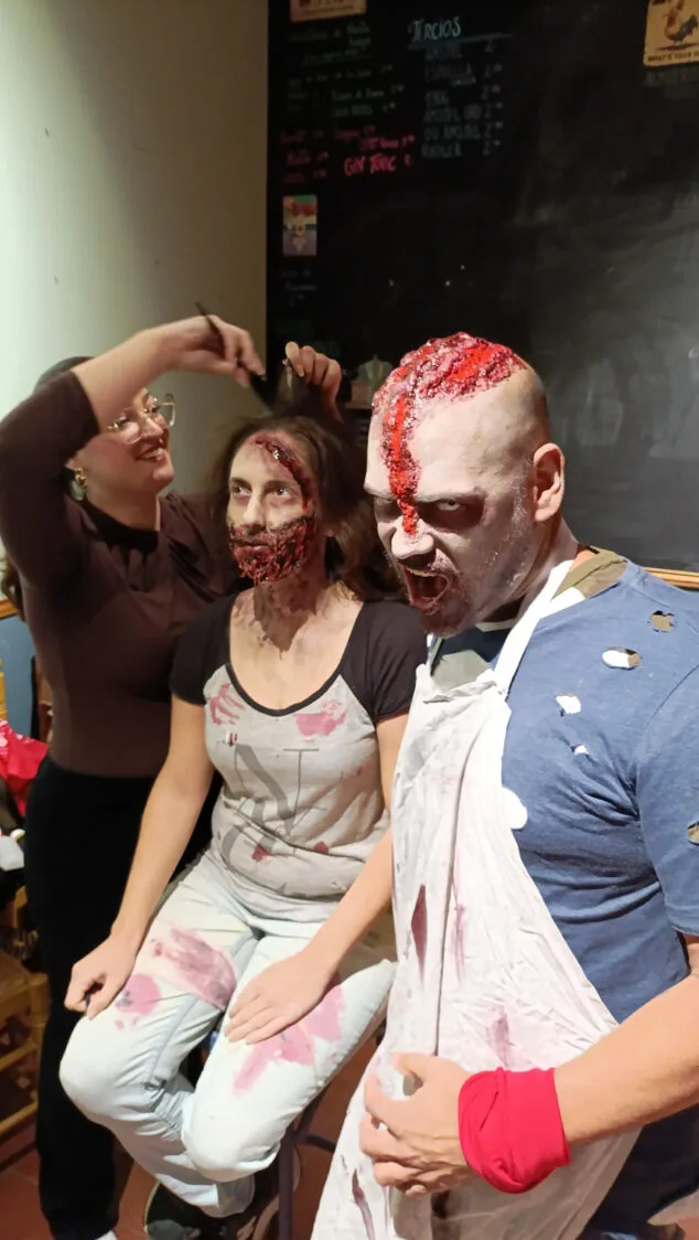 Imagen: Caracterización para la gincana 'Love Zombies' de Pedreguer