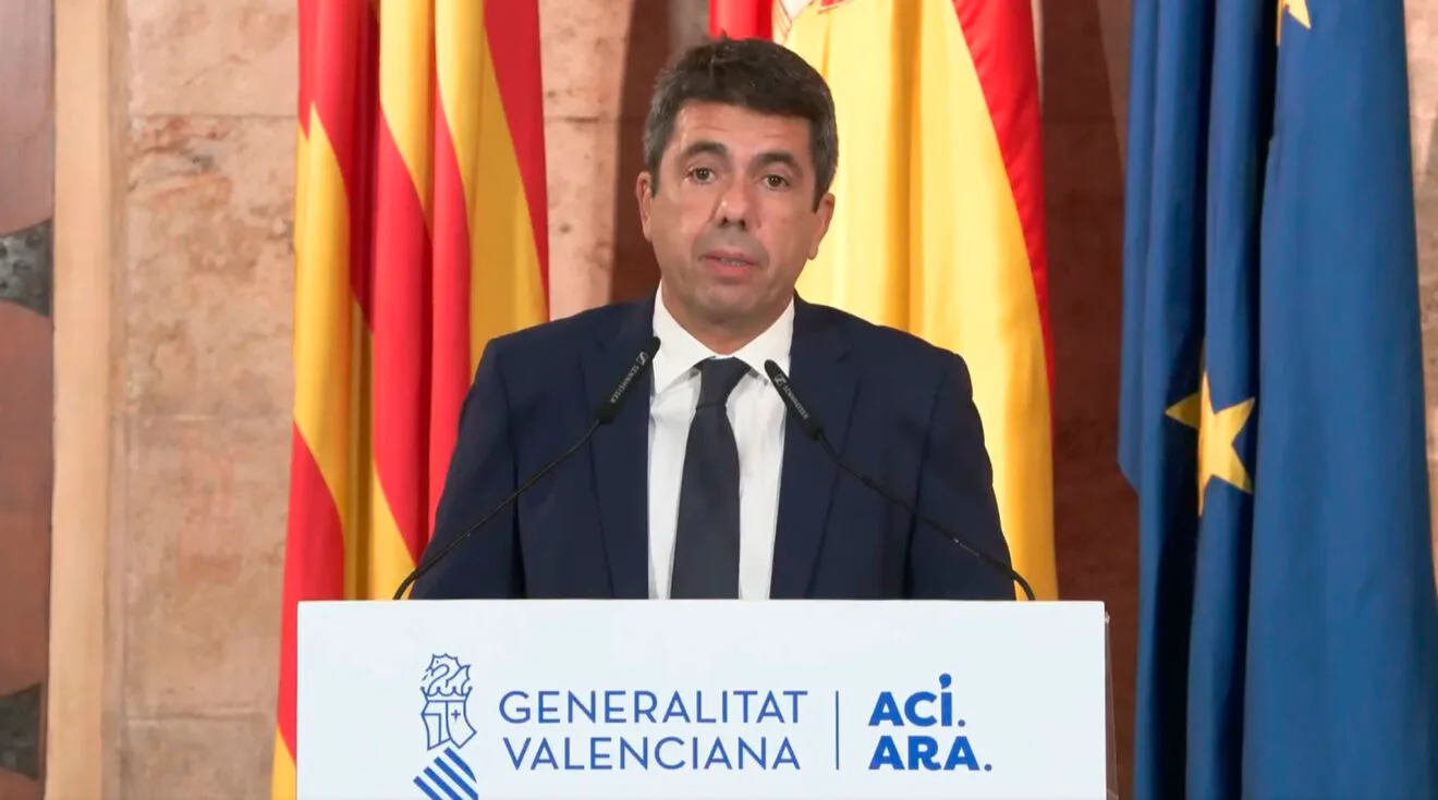 Carlos Mazón anuncia su dimisión como president de la Generalitat Valenciana