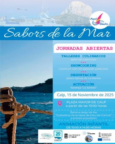 Cartel de las jornadas Sabors de la Mar en Calp