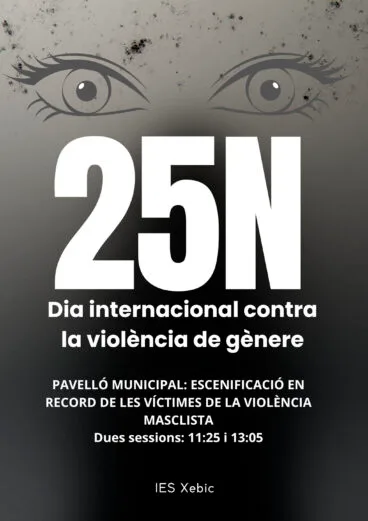 Cartel del 25N en el IES Xebic de Ondara este 2025