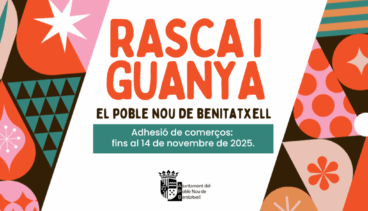 Benitatxell impulsa su comercio local con la campaña navideña «Rasca y Gana» 6 cartel del rasca i guanya de benitatxell 1
