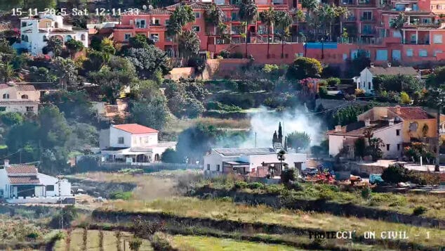 Imagen: Detección de incendios en Benitatxell