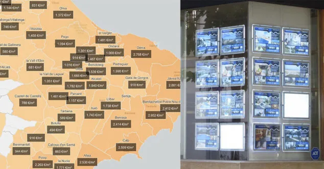 el precio real de la compraventa de vivienda en la marina alta segun el consejo general del notariado