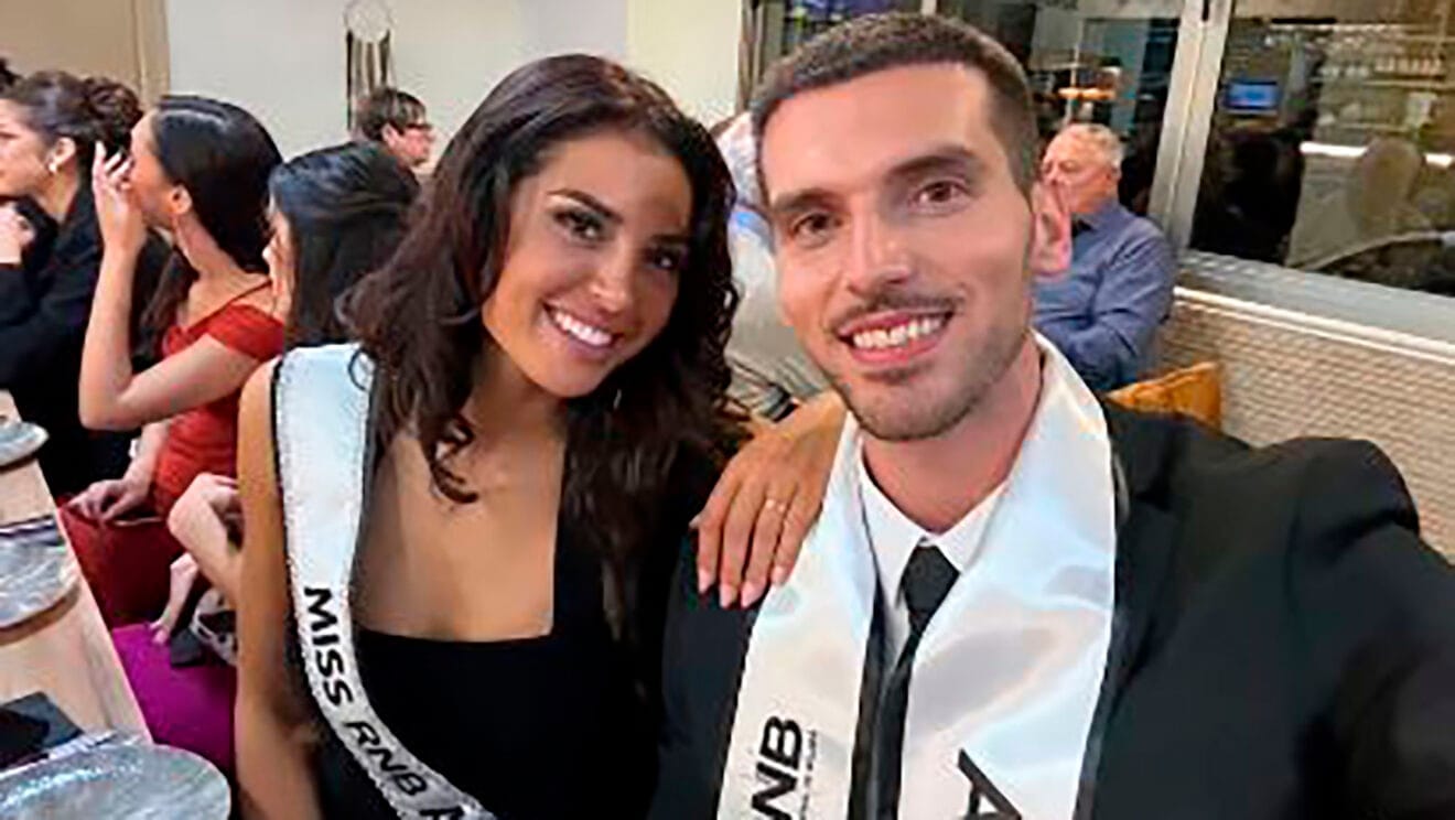 Gabriela Marqués (Benissa), Miss RNB Alicante 2026, y Raúl Ortiz (Dénia), Míster RNB Alicante 2026 - Imagen redes sociales de Miss Mister RNB Alicante