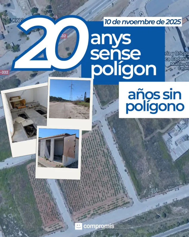 Imagen: Imagen opinión de Compromís per Teulada i Moraira '20 anys de paràlisi i mentides del PP sobre el polígon industrial de Teulada'
