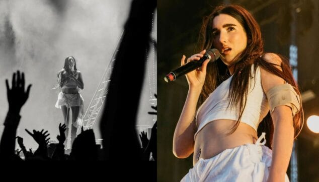 Van El Verger naar het internationale toneel: Rosa Gasent kleedt artiesten als Aitana, María Becerra en Lola Índigo 4 Afbeelding: Judeline in concert, gekleed in een kledingstuk ontworpen door Devol Studio